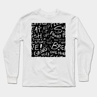 Fitness Pattern Long Sleeve T-Shirt